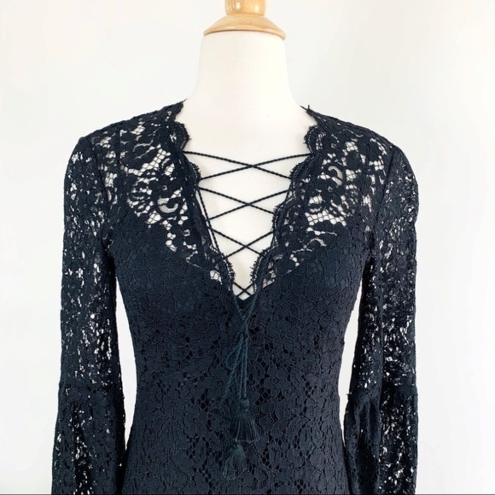 💋Rachel Zoe Adoni black lace maxi dress - Picture 7 of 16